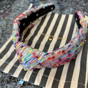 Confetti metallic headband never worn